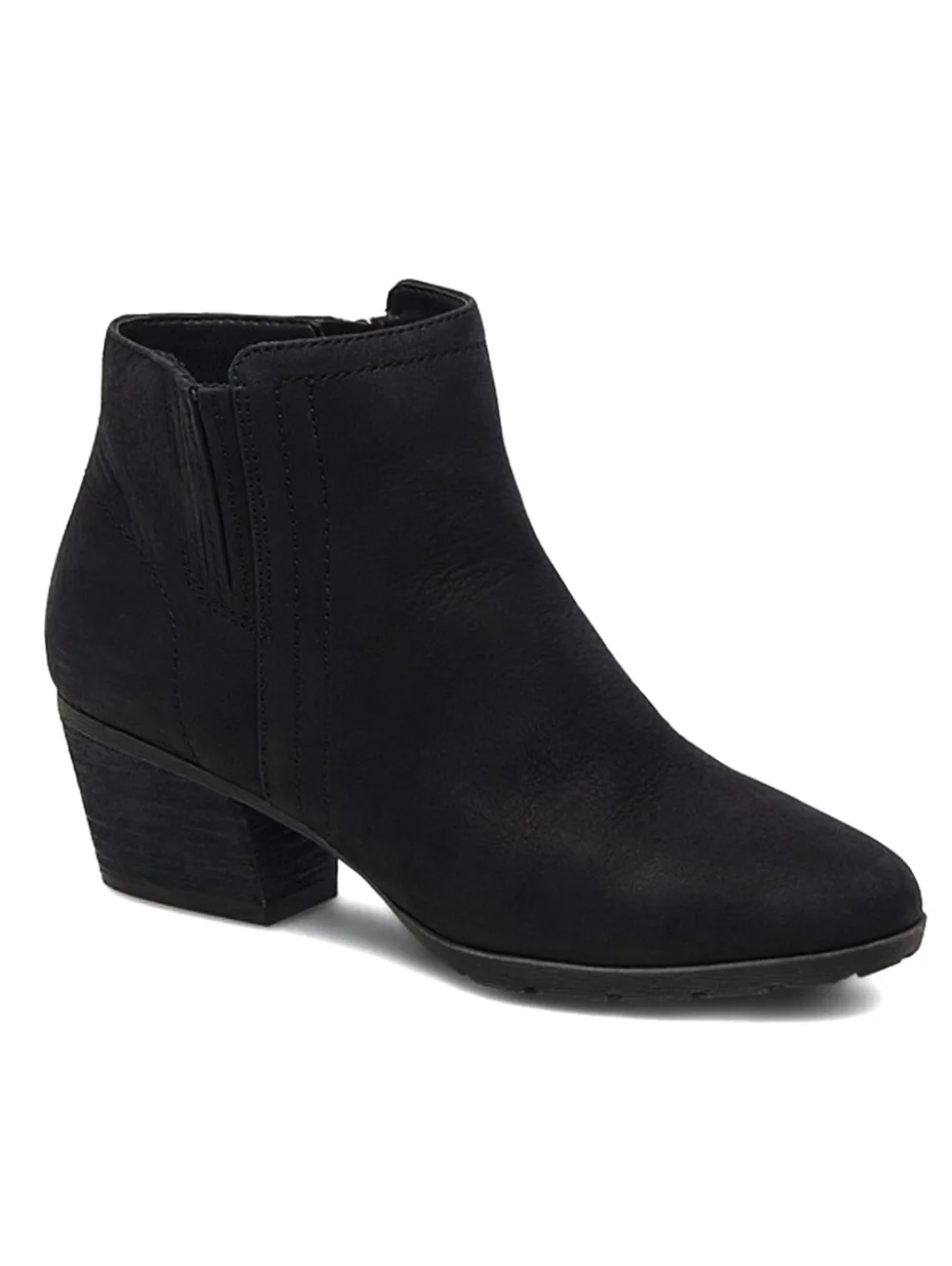 BLONDO Valli 2.0 Boots US 12 Waterproof Black Nubuck Heeled Ankle Booties